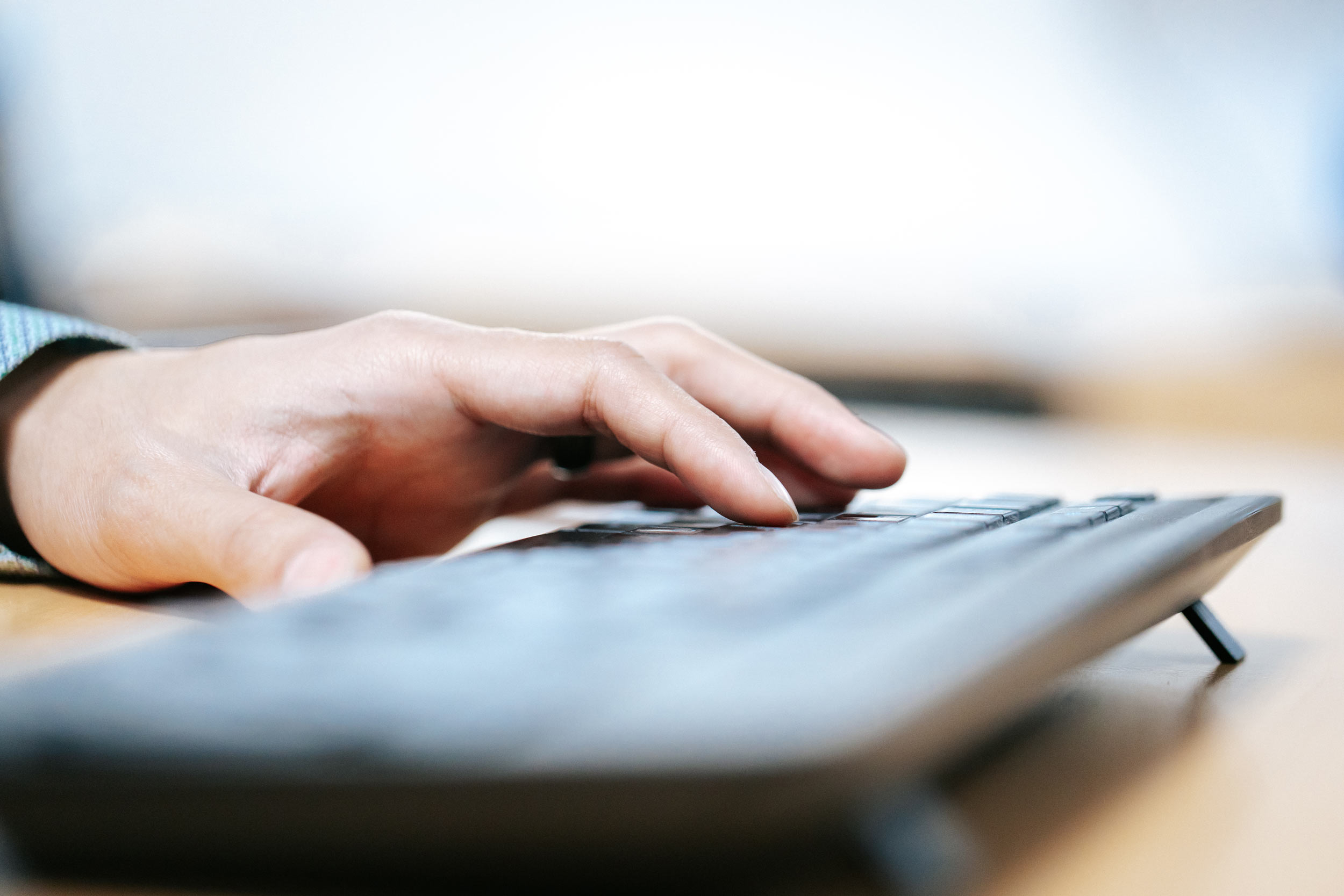 Photo d'un clavier d'ordinateur